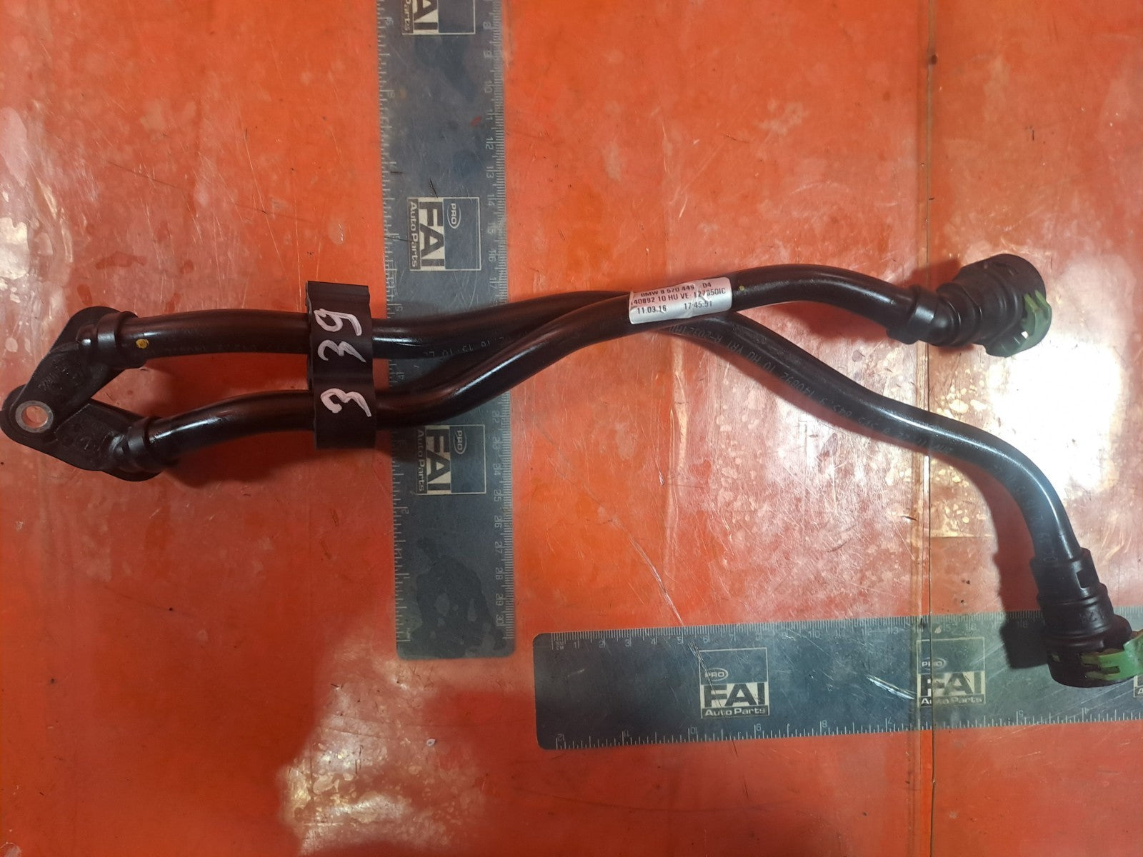 ✅2016 BMW 2 SERIES F22 GEARBOX OIL COOLER PIPES 8570449 + WARRANTY A339 - Image 3