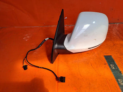 ✅2007 AUDI Q7 4L S LINE 3.0D FRONT LEFT WING MIRROR WHITE Z7S + WARRANTY A295 - Image 1