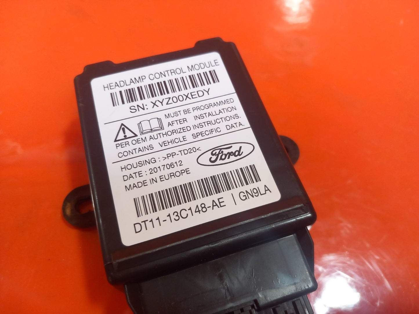 2017 Ford Transit Connect Headlight Control Module DT11-13C148-AE Warranty A369 - Image 5