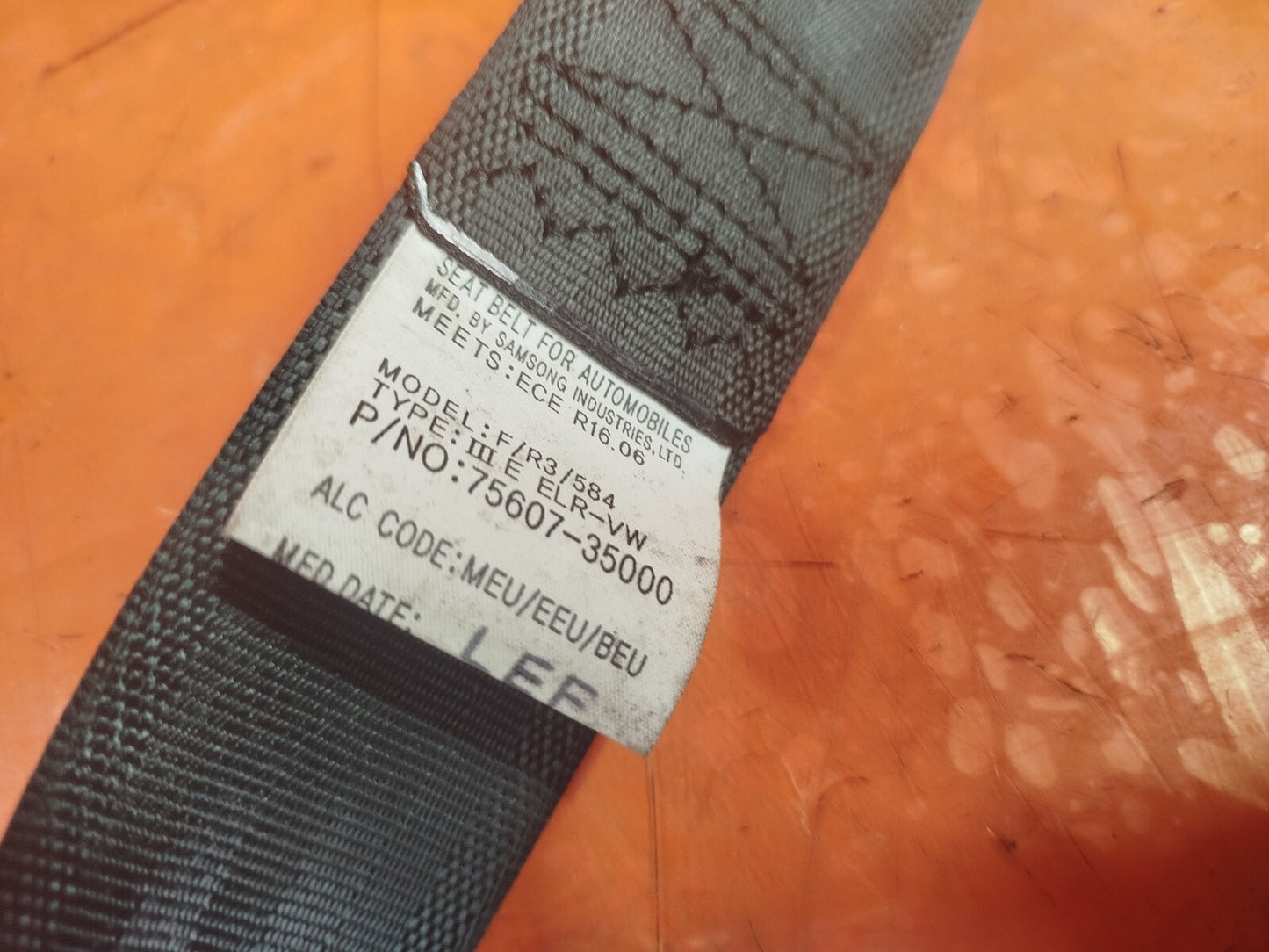 ✅2015 SSANGYONG TIVOLI ELX REAR RIGHT SEAT BELT 75607-35000 + WARRANTY A221 - Image 12