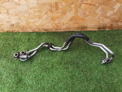 2006 BMW 7 SERIES E66 OIL Cooler Adapter Thermostat & Pipes Hoses 7520214 A208 - Image 5