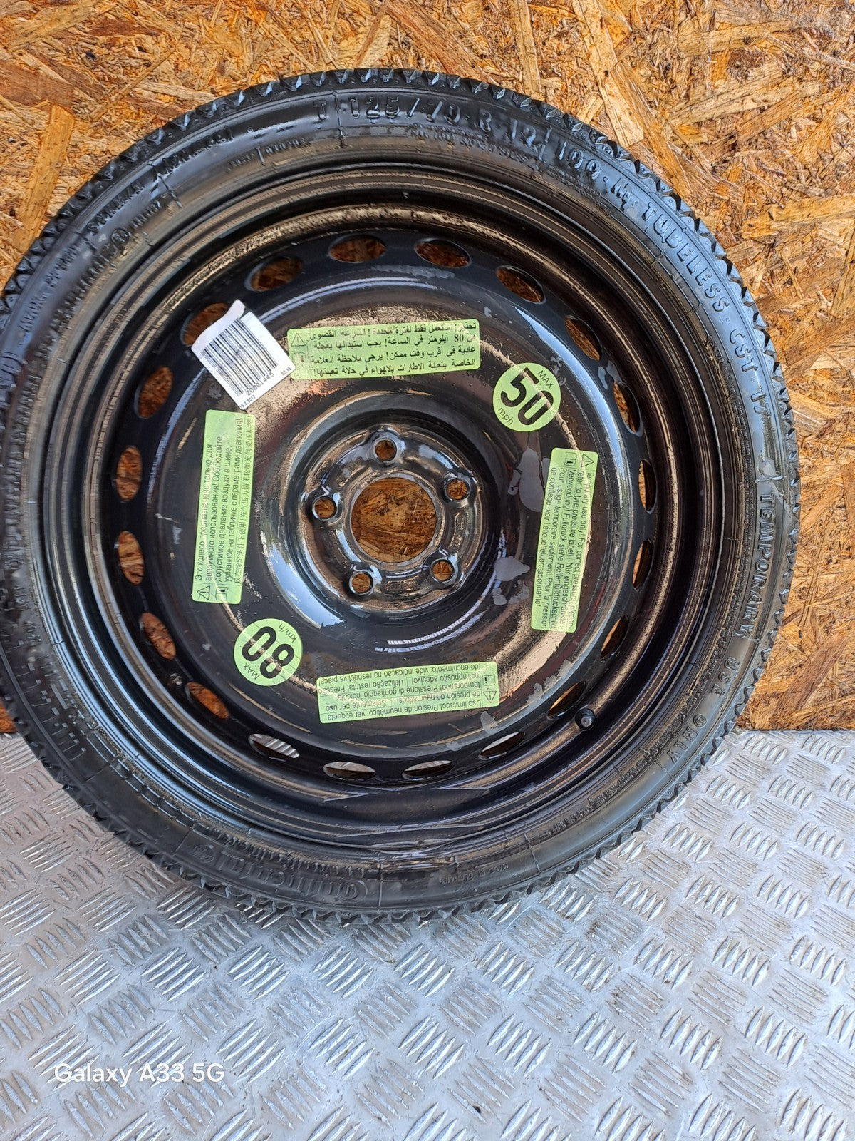 ✅2012 AUDI A5 SPACE SAVER SPARE WHEEL T125/70 R19 + WARRANTY xAA - Image 1