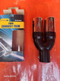 ✅UNIVERSAL TWIN DOUBLE SPORT CHROME EXHAUST PIPE TRIM TIP TAIL STAINLESS STEEL - Image 1