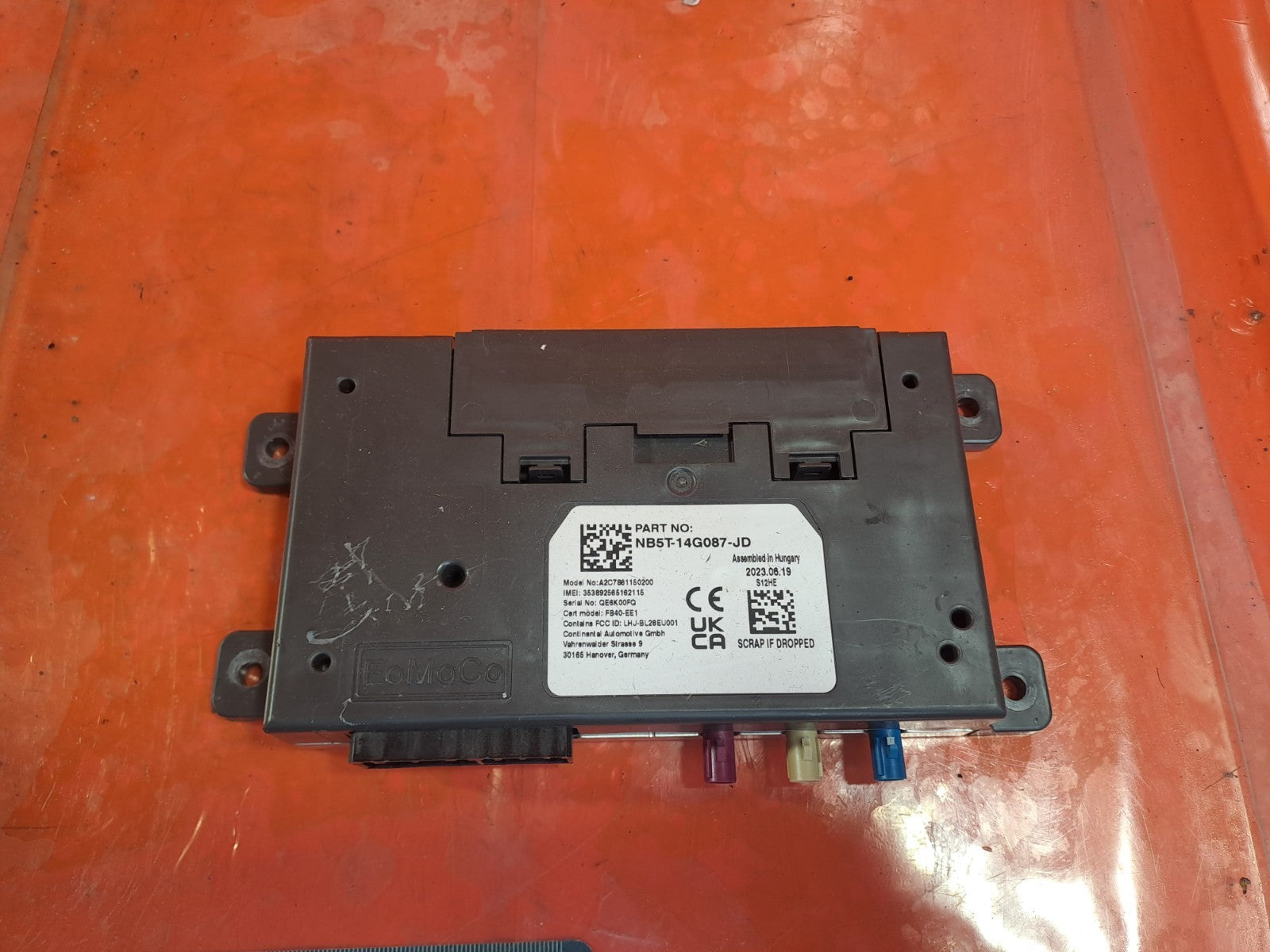 ✅2023 FORD PUMA TITANIUM BLUETOOTH TELEMATICS CONTROL MODULE ECU NB5T-14G087-JD - Image 1