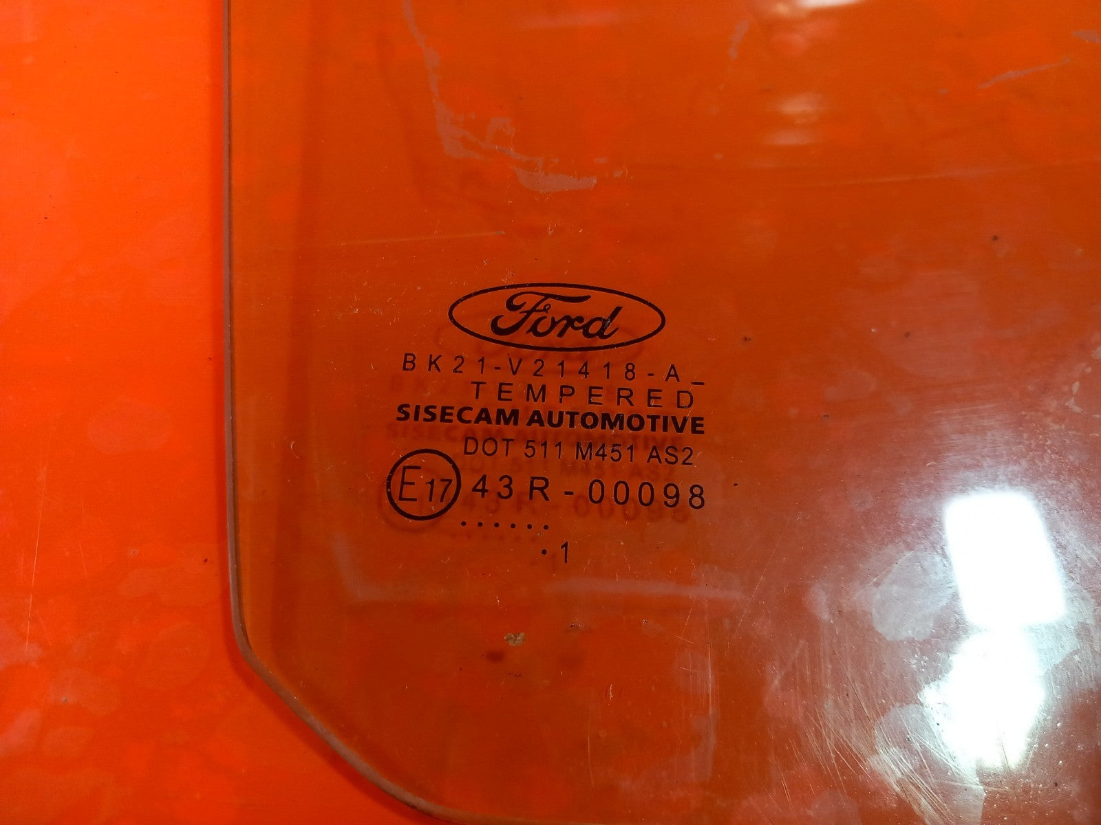 Ford Transit Custom 2.0 Diesel 2021 Front Right Quarter Window Glass BK21V21418A - Image 8