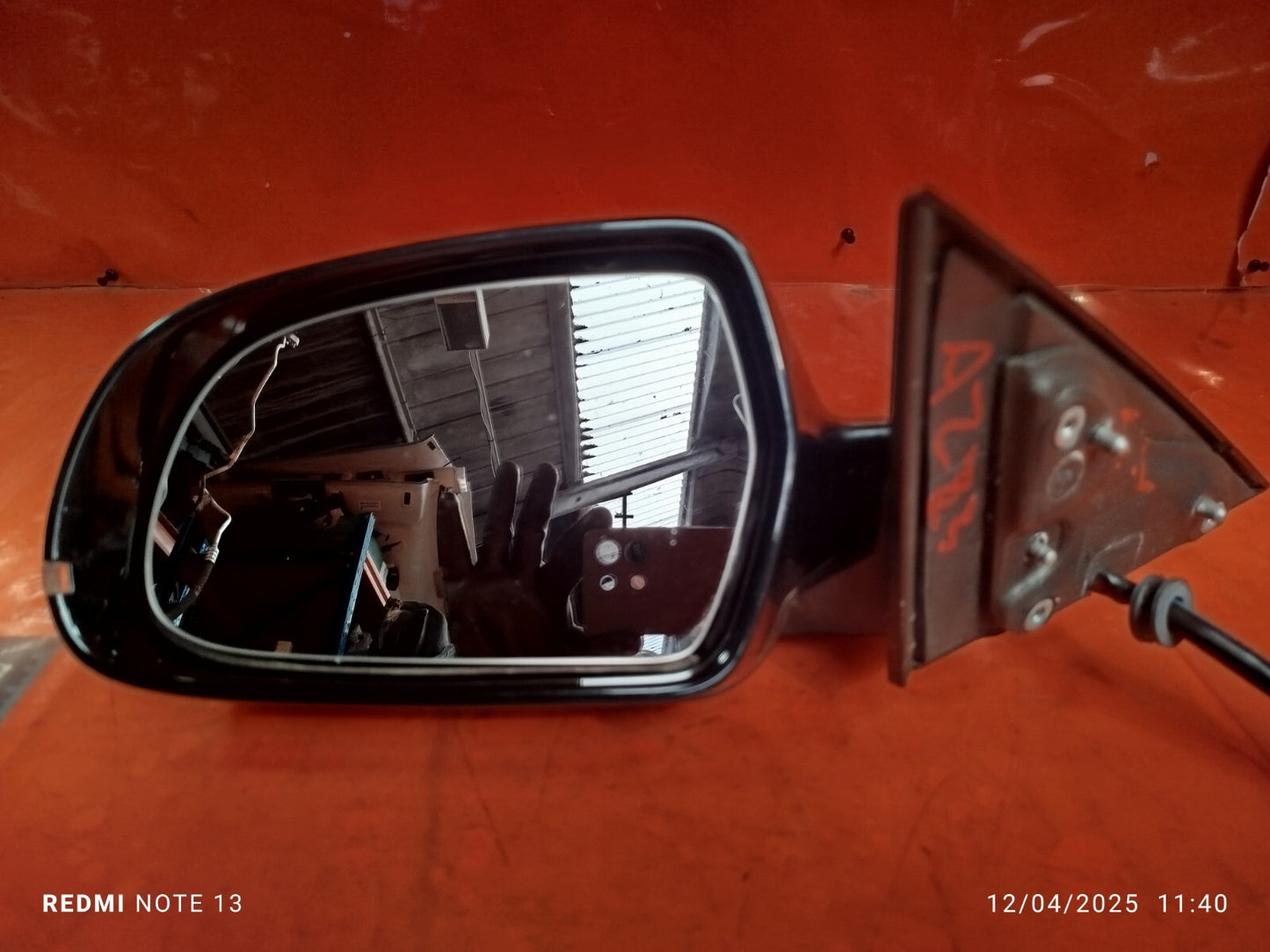 ✅2010 AUDI A5 8T S LINE 2.0P FRONT LEFT WING MIRROR BLACK Z9Y + WARRANTY A223 - Image 3