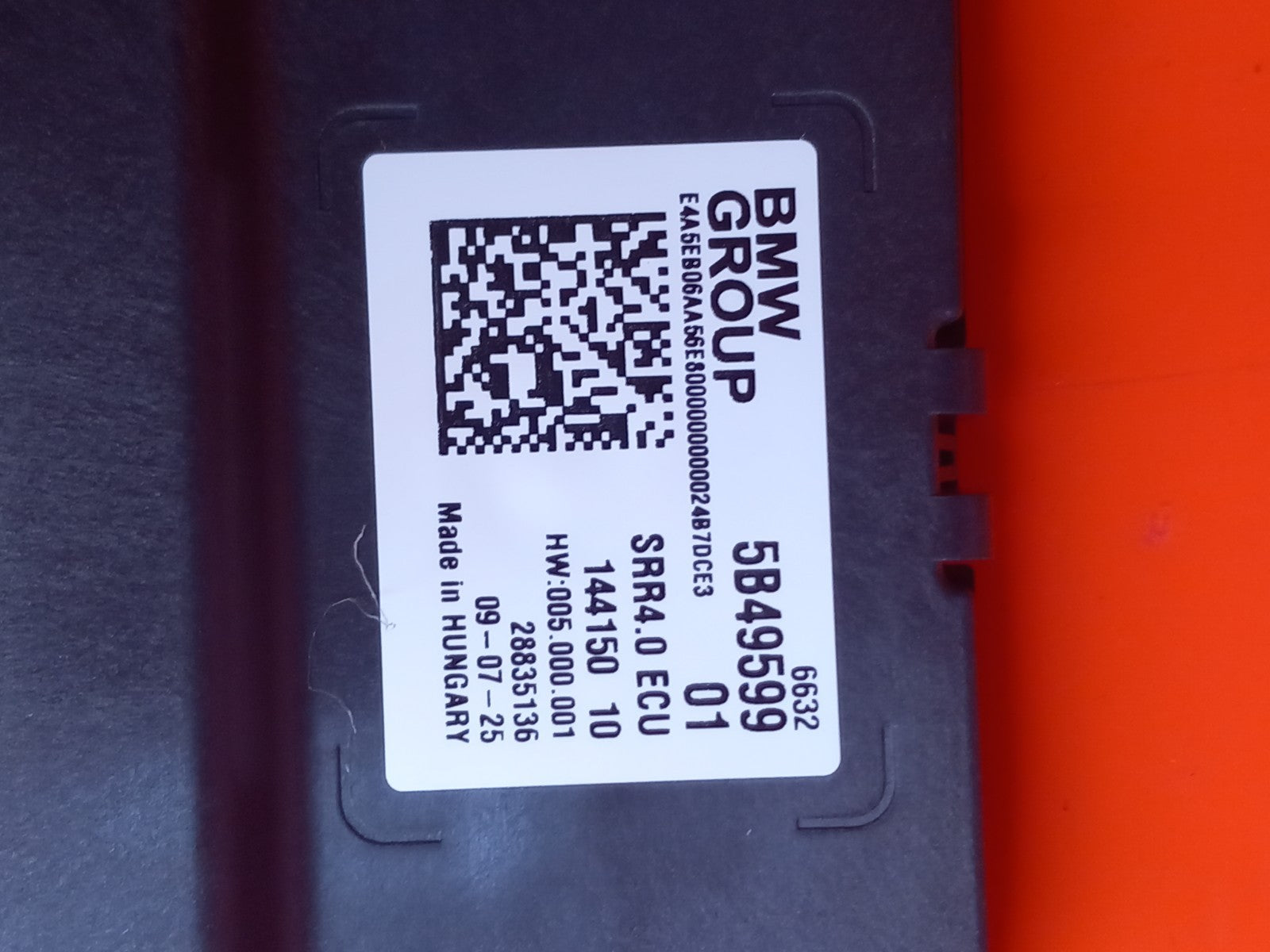 2025 BMW X5 G05 Distance Radar Sensor Control Unit 5B49599 Warranty A398 - Image 5