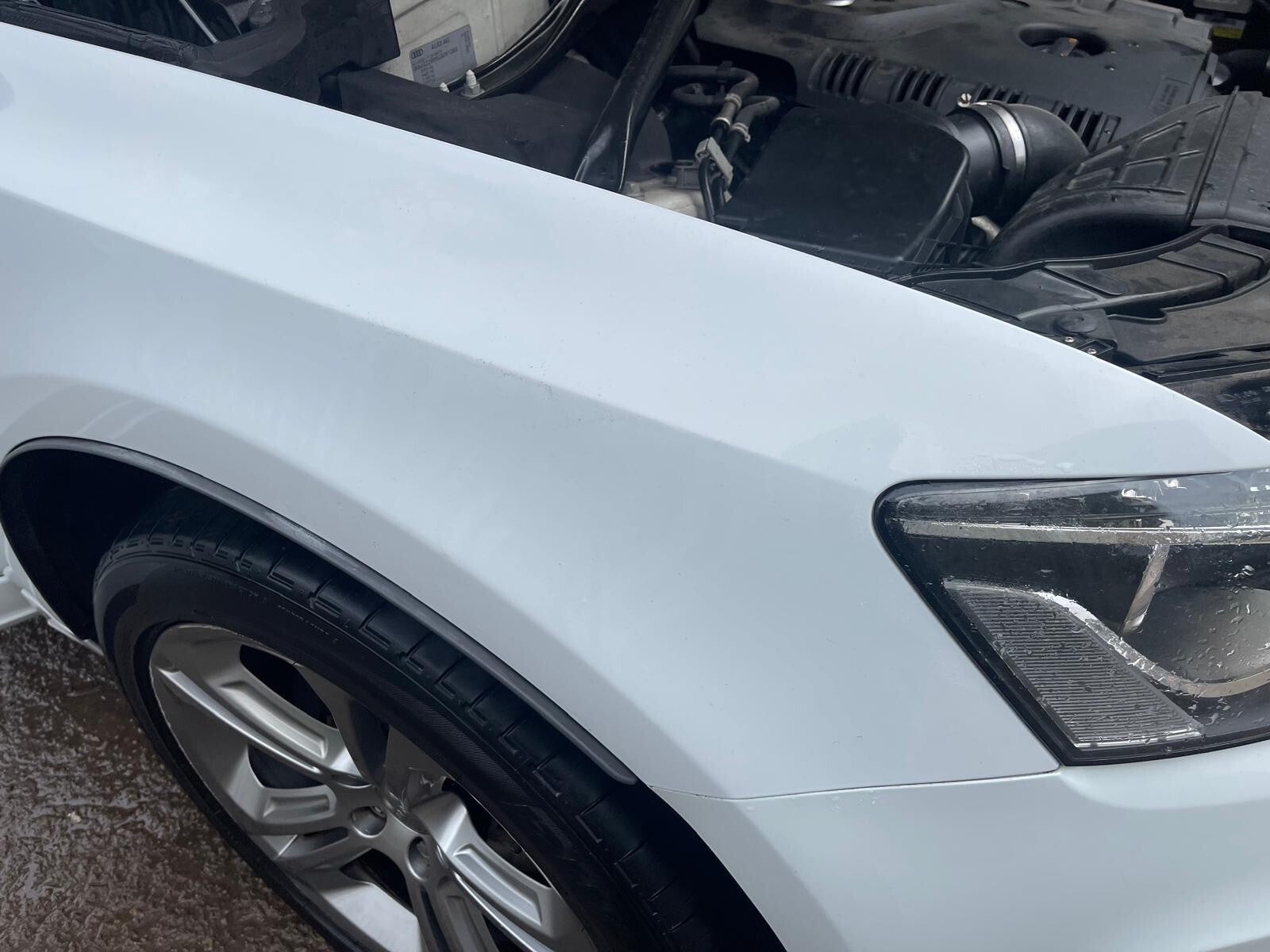 ✅2012 AUDI Q5 8R S LINE FRONT RIGHT WING FENDER PANEL WHITE S9R + WARRANTY A276 - Image 3