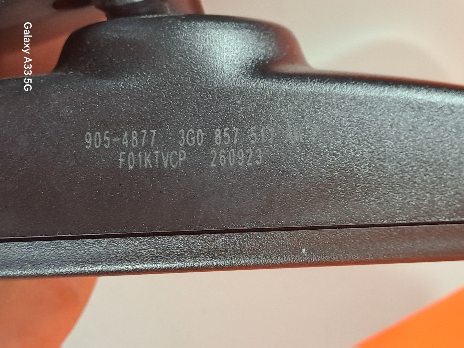 ✅VW POLO LIFE 1.0 PETROL 2024 INTERIOR REAR VIEW MIRROR 3G0857511AM 2G0868437 - Image 3