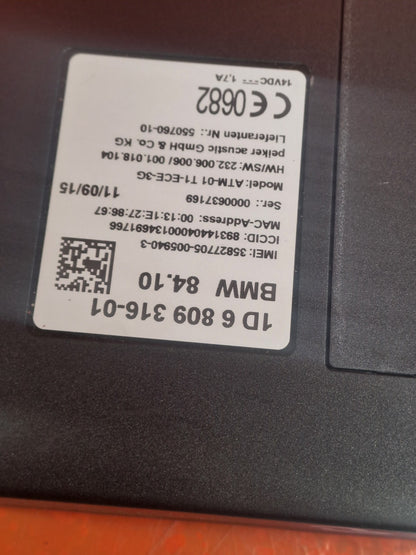 ✅2015 BMW 2 SERIES F22 M SPORT TELEMATICS BLUETOOTH CONTROL MODULE 6809316 A315 - Image 9