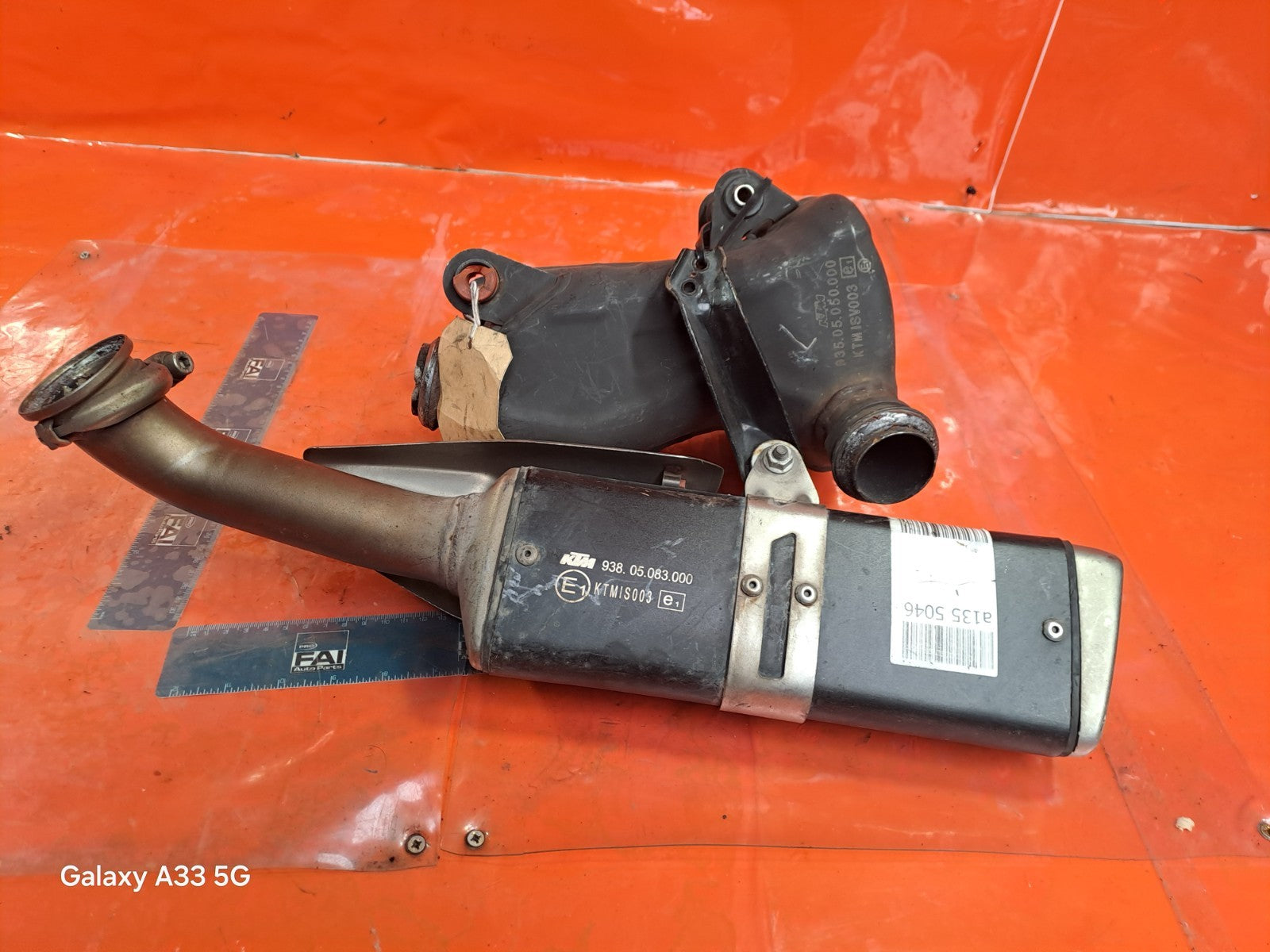 ✅KTM 125 Duke Petrol 2019 Exhaust Silencer Pipe & Box 93805083000 +Warranty A135 - Image 12