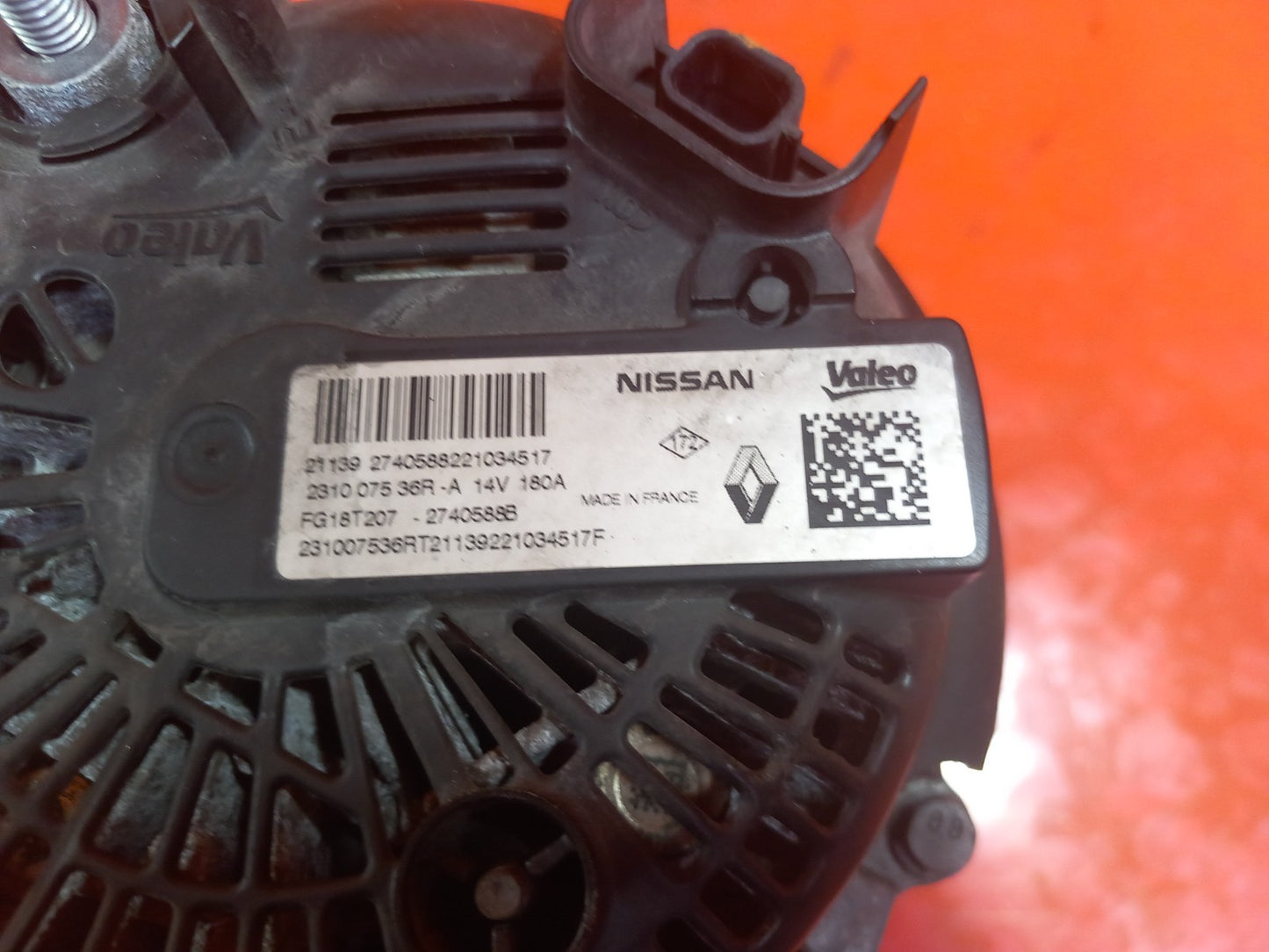 2021 Mercedes W415 Citan Alternator 231007536R Warranty A399 - Image 3