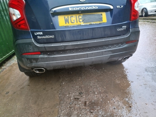 ✅SSANGYONG KORANDO ELX 2.2 DIESEL 2018 REAR BUMPER BARE BLUE Warranty A329 - Image 1