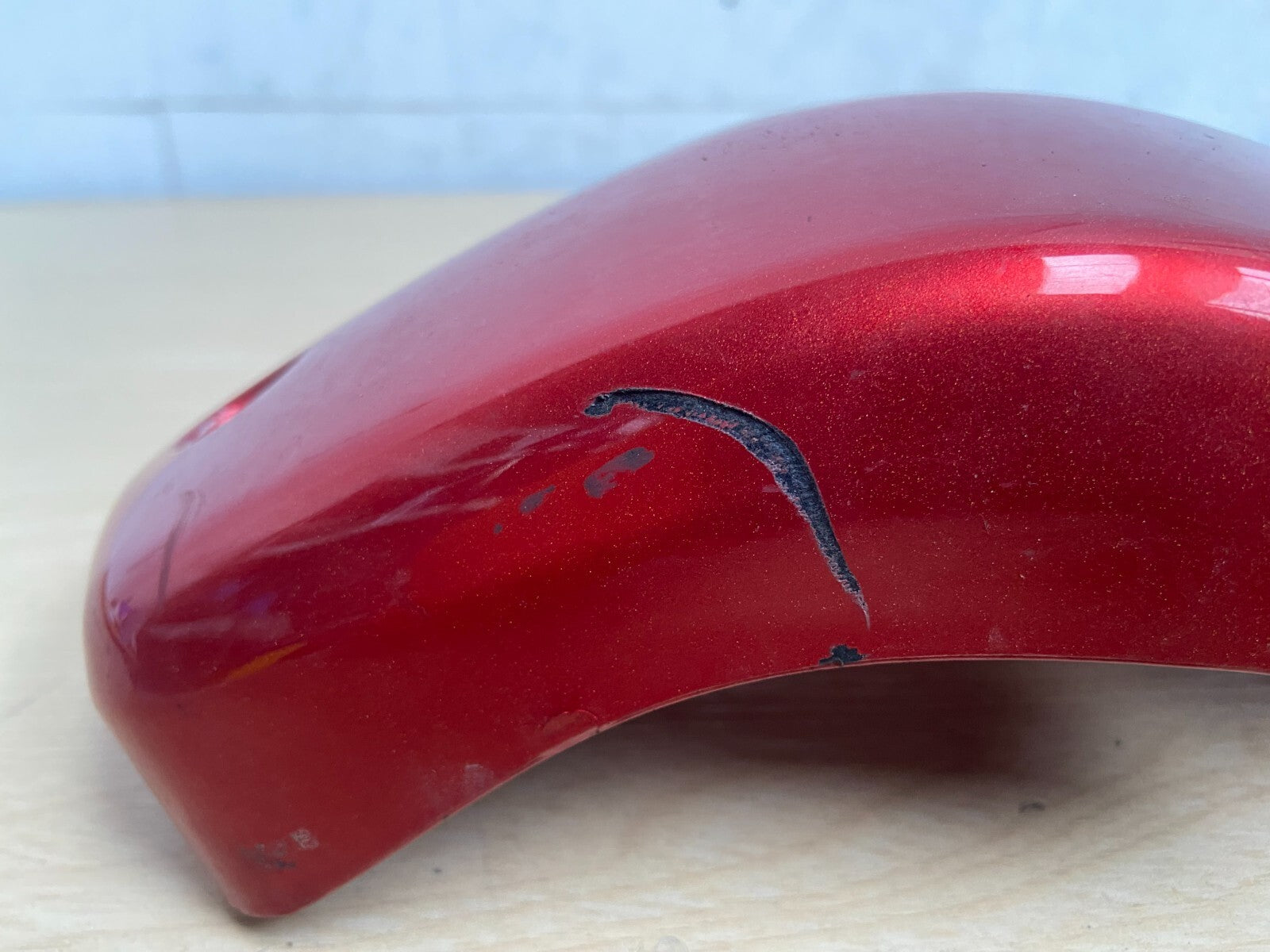 YAMAHA XVS1300C 2015 SIDE COVER PANEL RED Warranty A031 - Image 6