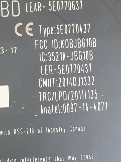 ✅JAGUAR F-PACE X761 3.0 PETROL 2017 KEYLESS ENTRY CONTROL MODULE HPLA19H440BD - Image 3