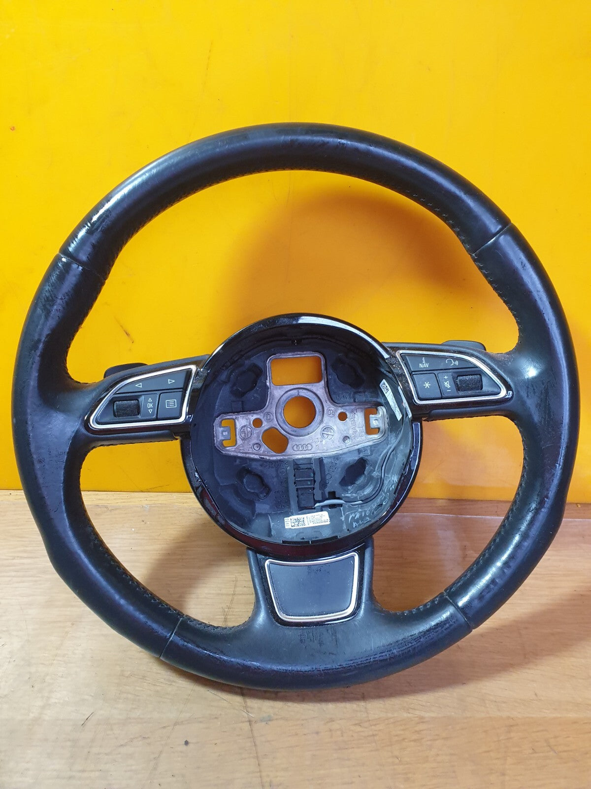 ✅2015 AUDI A3 E-TRON 1.4P MULTIFUNCTION STEERING WHEEL 8V0419091B +WARRANTY A204 - Image 3