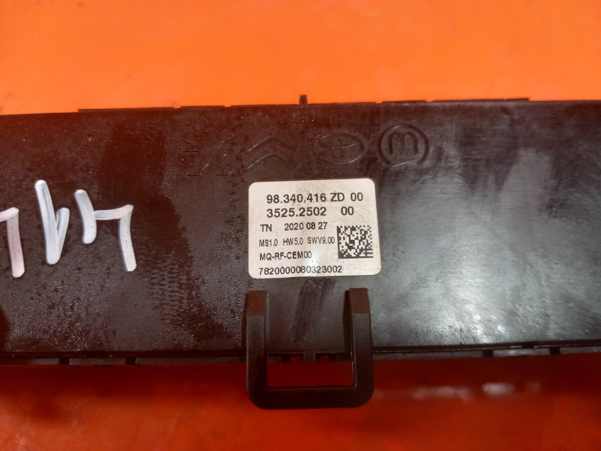 Vauxhall Combo MK4 1.5 Diesel 2020 Heater AC Climate Control Switch Panel A414 - Image 11