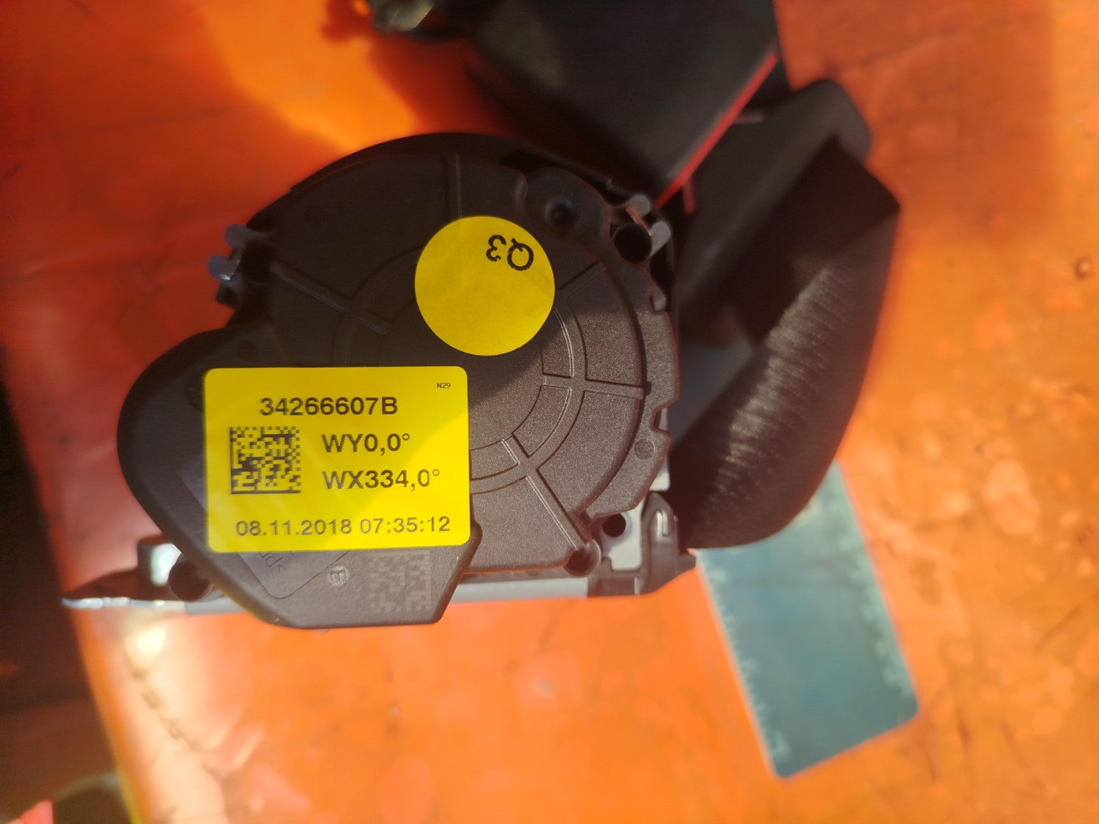 ✅MERCEDES W177 A180 SPORT 1.5 DIESEL 2019 REAR CENTRE SEAT BELT 34266607B A260 - Image 6