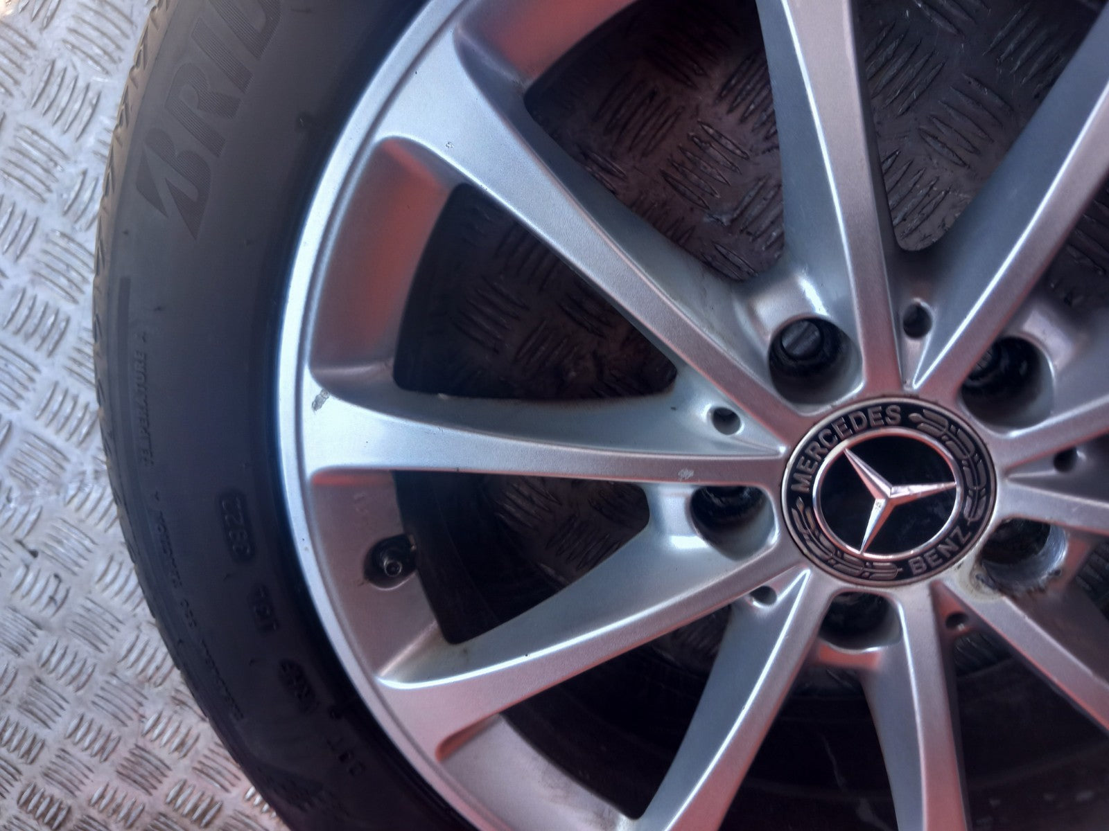 2019 Mercedes A Class W177 Alloy Wheel w/ Tyre 205/55 R17 A1774010300 A382 - Image 5