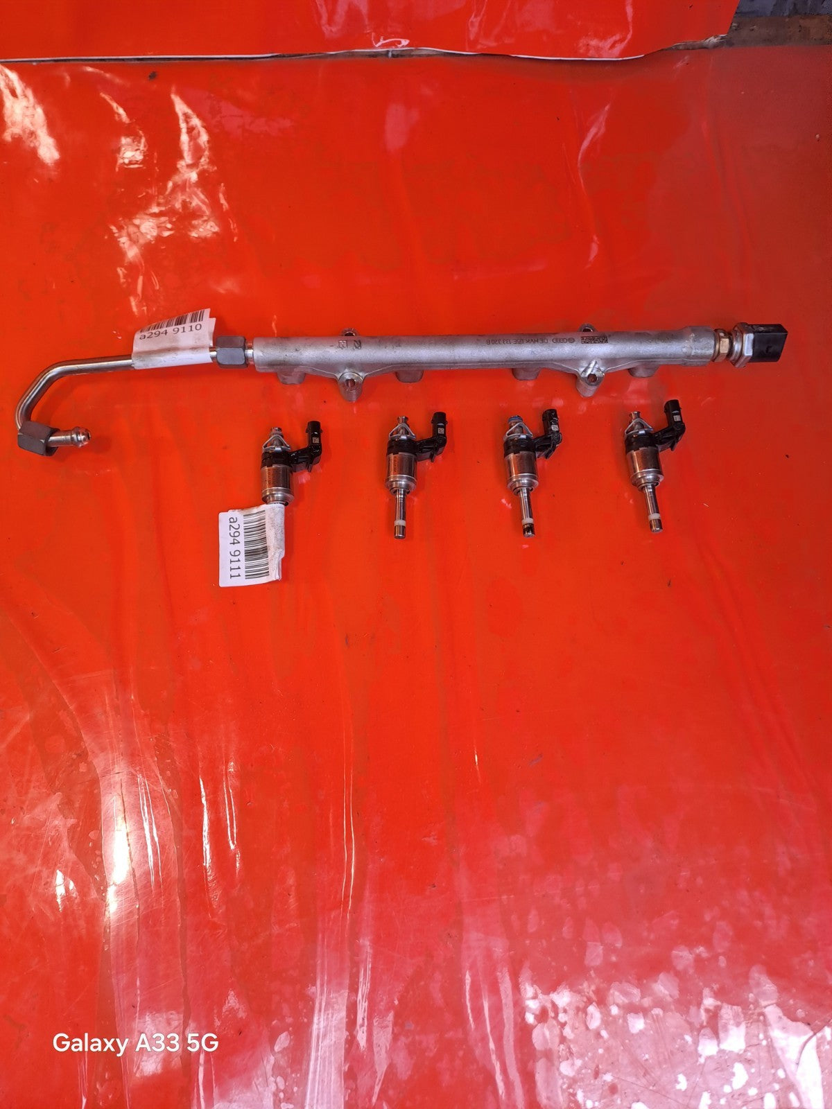 ✅2023 VW GOLF GTE MK8 1.4P FUEL INJECTION RAIL & INJECTORS 05E133320B + WARRANTY - Image 1