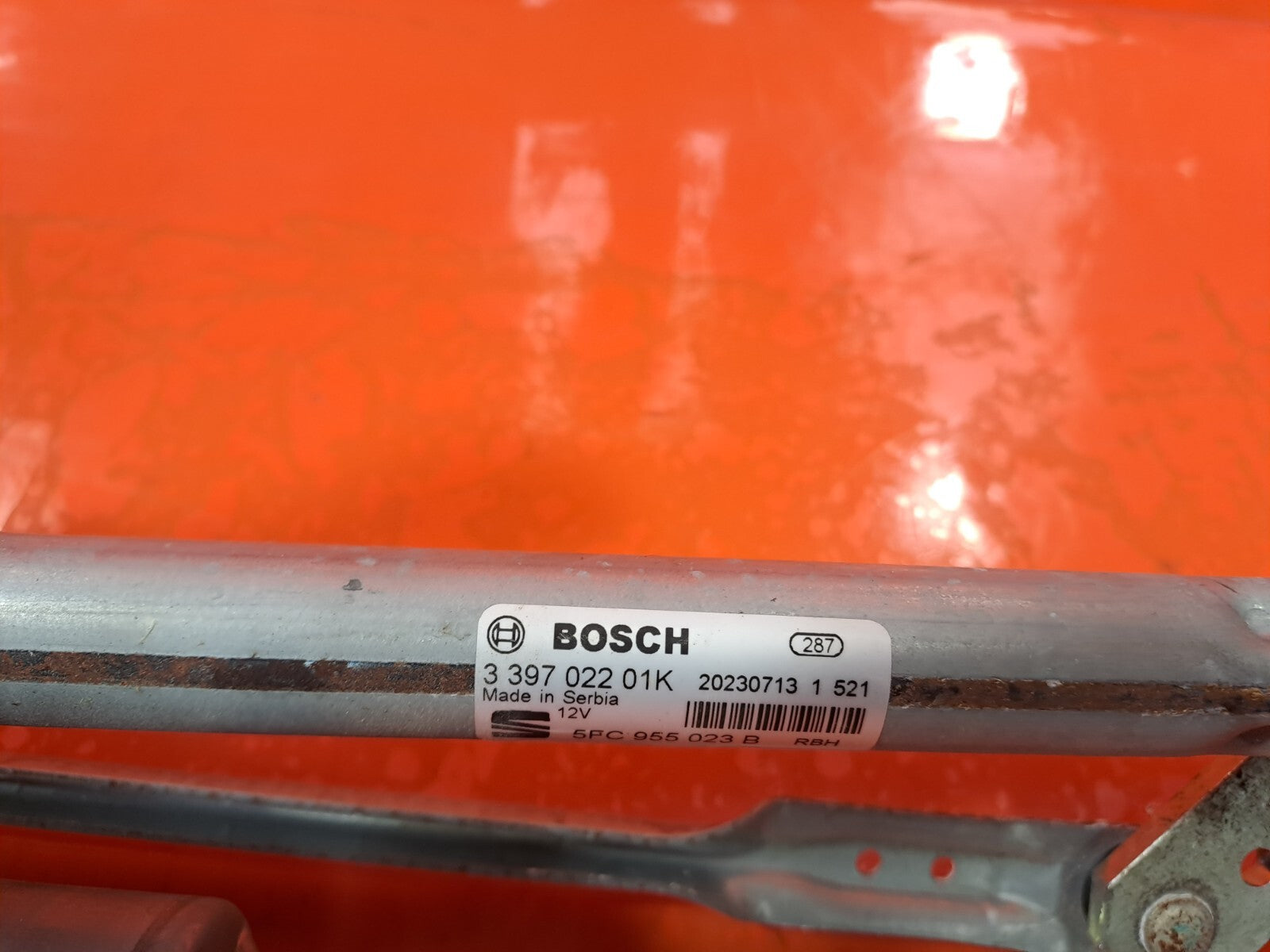 CUPRA LEON VZ2 1.4 PETROL 2023 FRONT WINDSCREEN WIPER MOTOR & LINKAGE 5FC955113B - Image 9