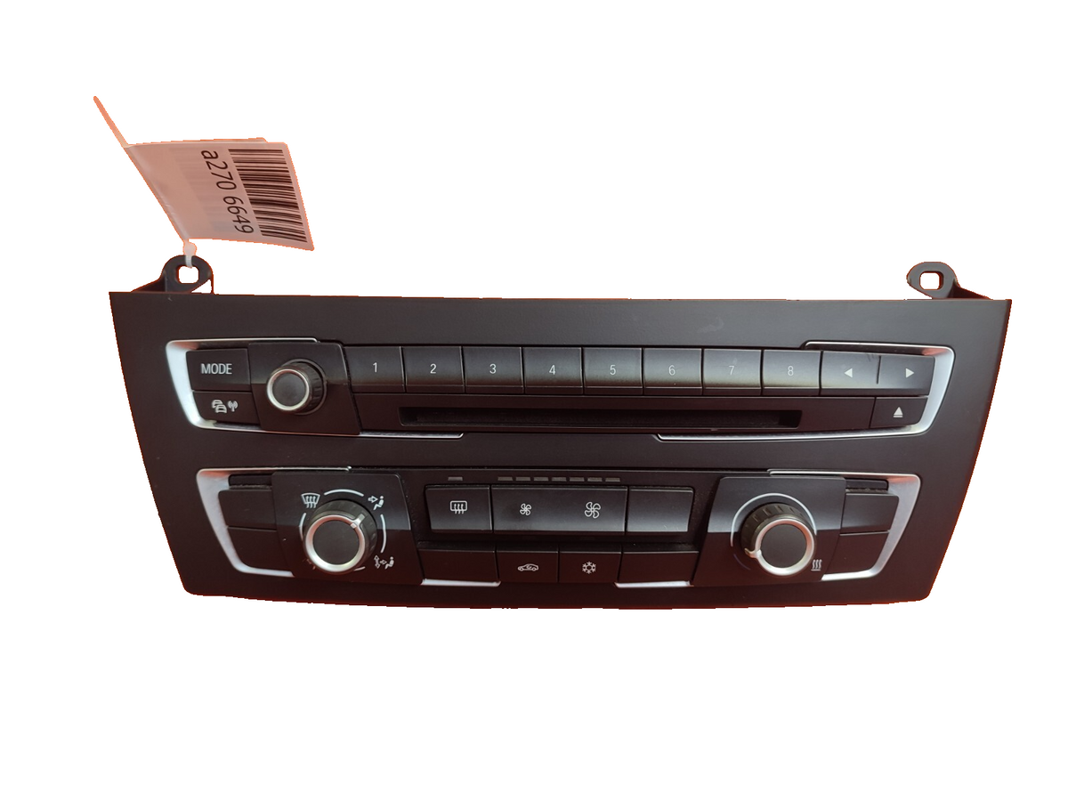 2012 BMW 1 Series F20 Climate Control Panel 9207197 Warranty A270 - Image 1