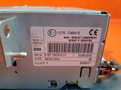 ✅FORD C-MAX ZETEC 1.0 PETROL 2018 RADIO CD HEAD UNIT E1BT-18C815-LP Warranty - Image 10