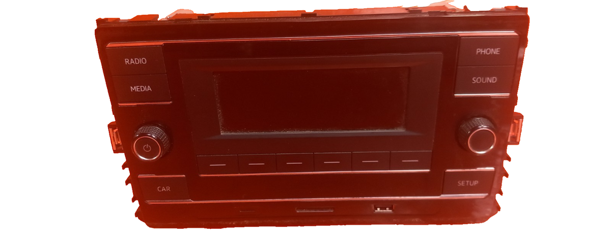 2021 VW Transporter T30 Radio Multimedia Head Unit 7LA035153A Warranty A412 - Image 1