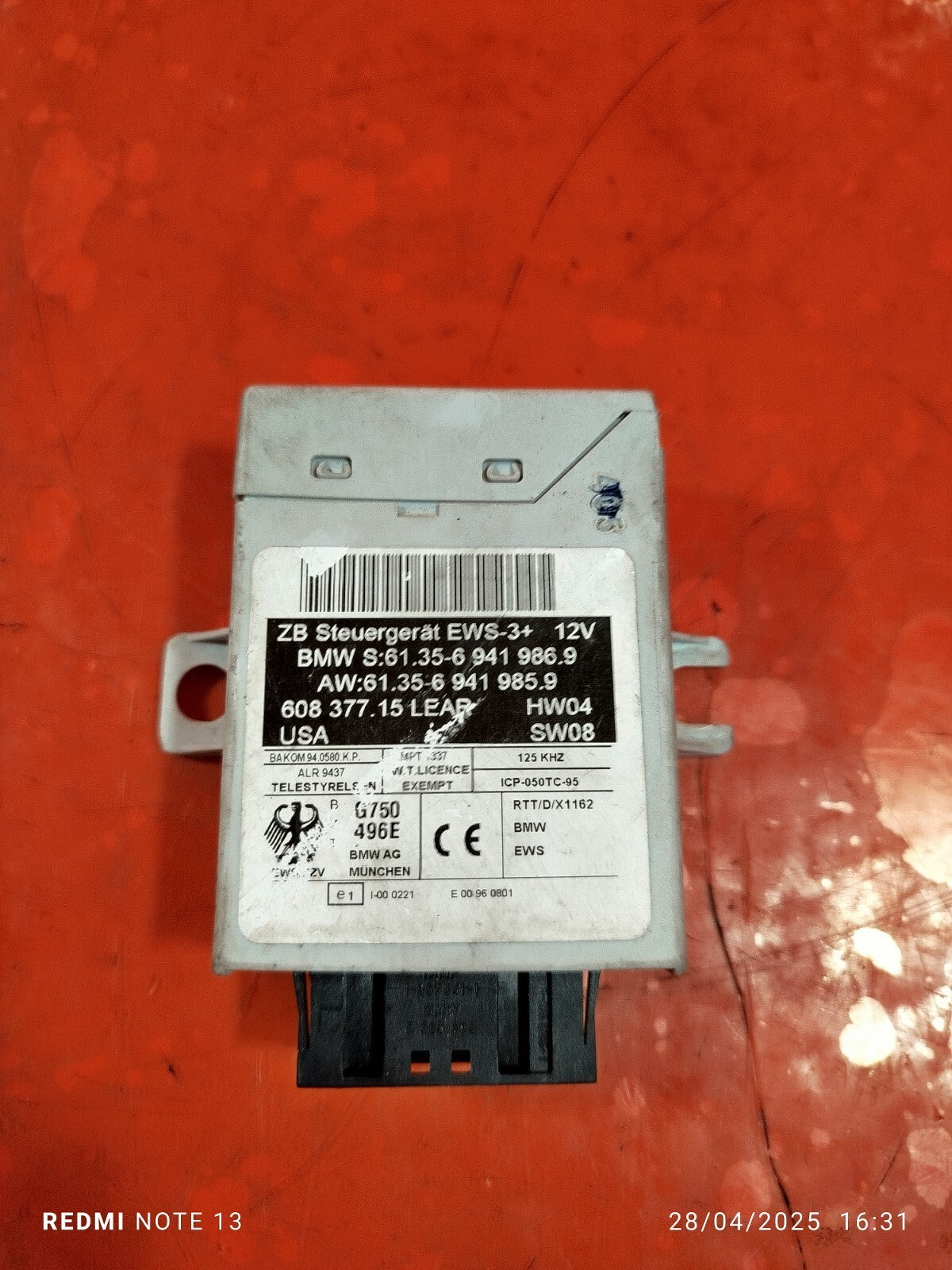 ✅BMW X3 E83 Immobiliser Control Unit 6941986 + WARRANTY xAA - Image 9