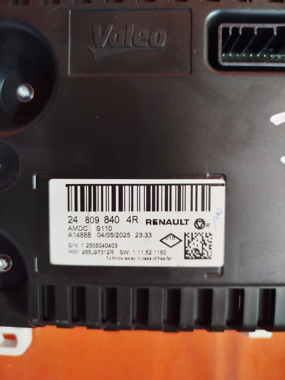 ✅RENAULT CLIO V 1.6 PETROL 2025 SPEEDOMETER INSTRUMENT CLUSTER 248098404R A331 - Image 11