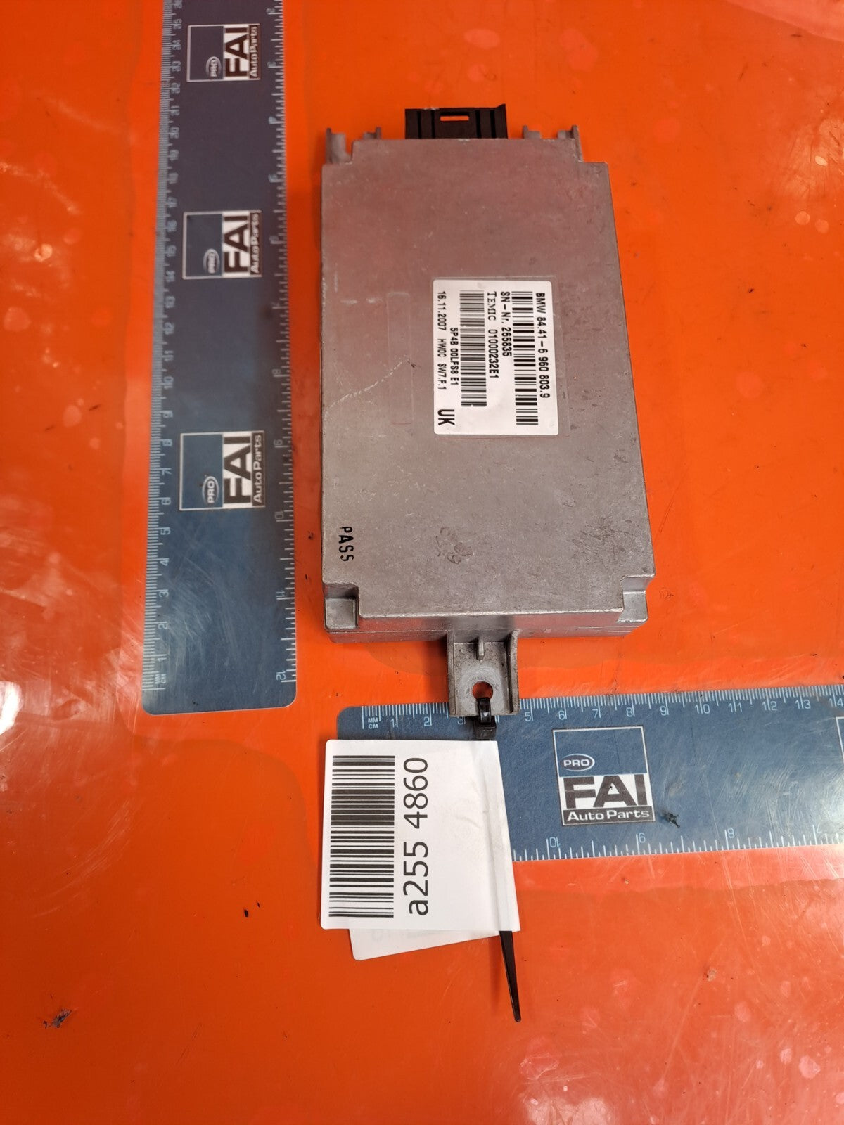 ✅2008 BMW 7 SERIES E66 VOICE INPUT CONTROL MODULE 6960803 + WARRANTY A255 - Image 2