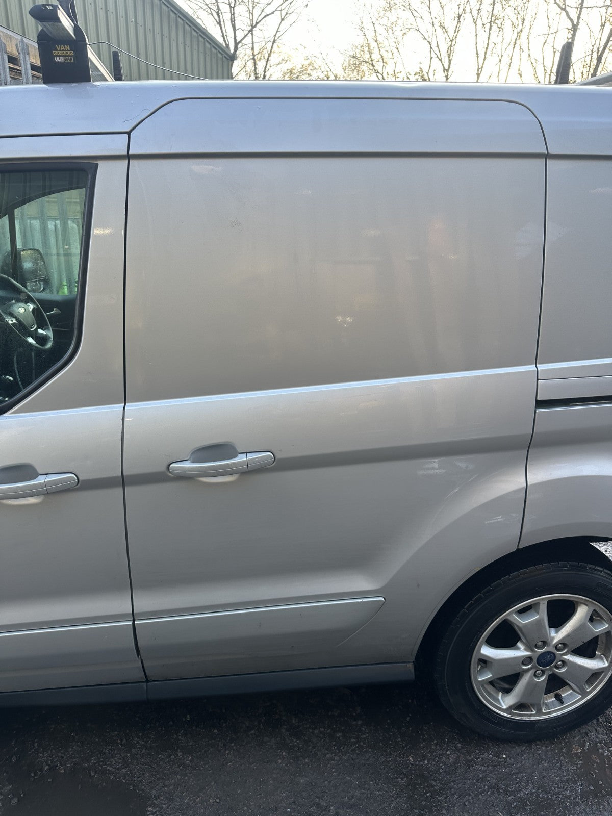 ✅2017 FORD TRANSIT CONNECT LEFT SIDE SLIDING BARE DOOR SILVER + WARRANTY A369 - Image 1