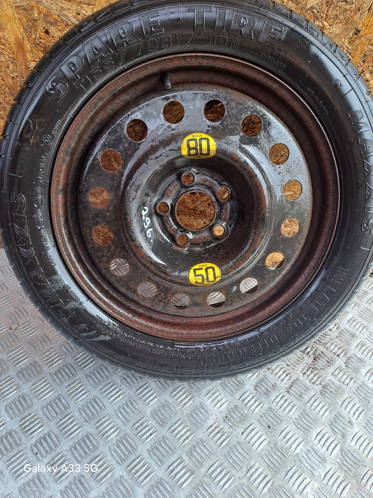 ✅2017 FORD GALAXY MK4 SPACE SAVER SPARE WHEEL 155/70 R17 + WARRANTY A296 - Image 11
