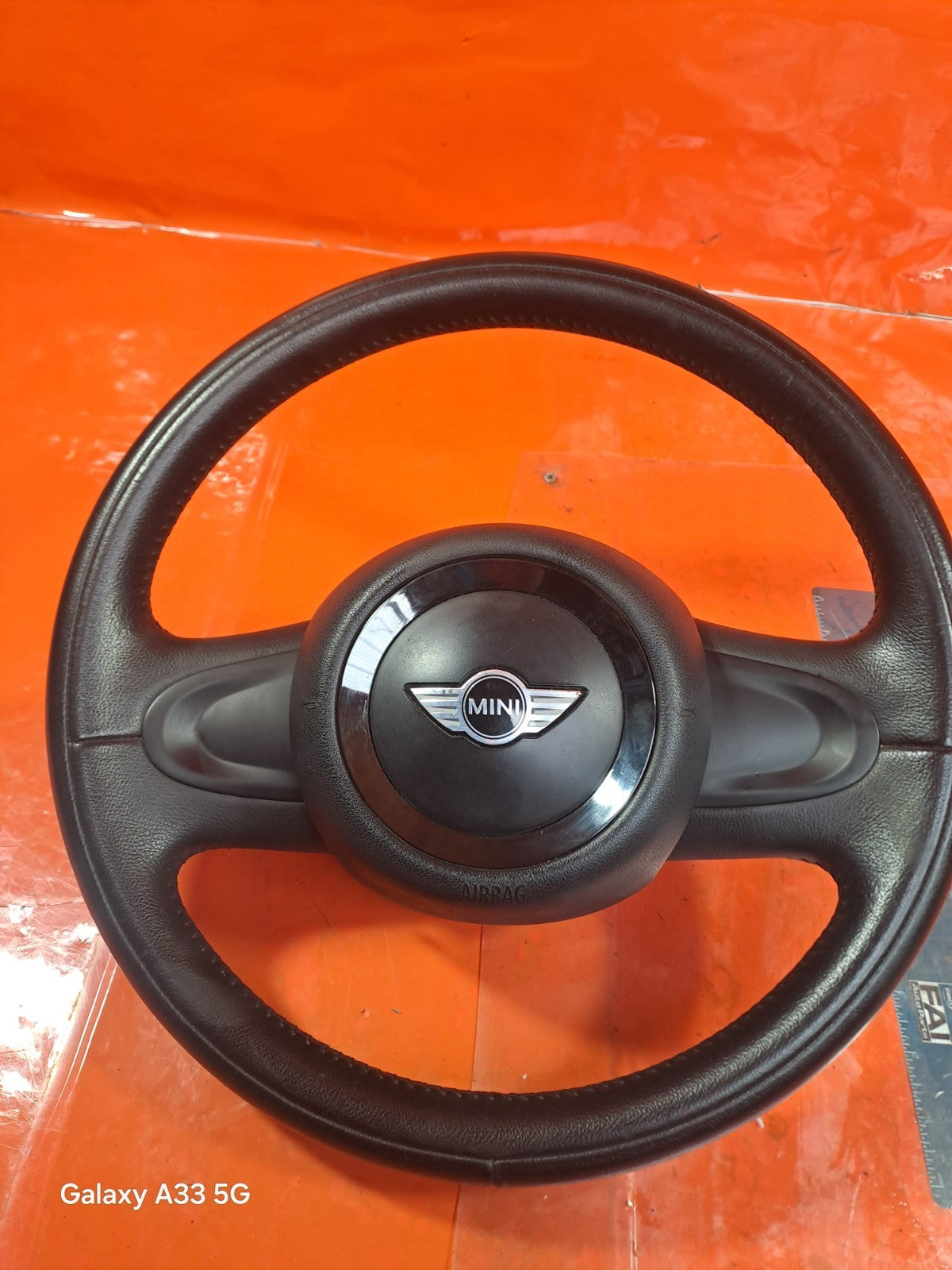 ✅MINI COUNTRYMAN ONE D MK3 2013 MULTIFUNCTIONAL LEATHER STEERING WHEEL A304 - Image 8