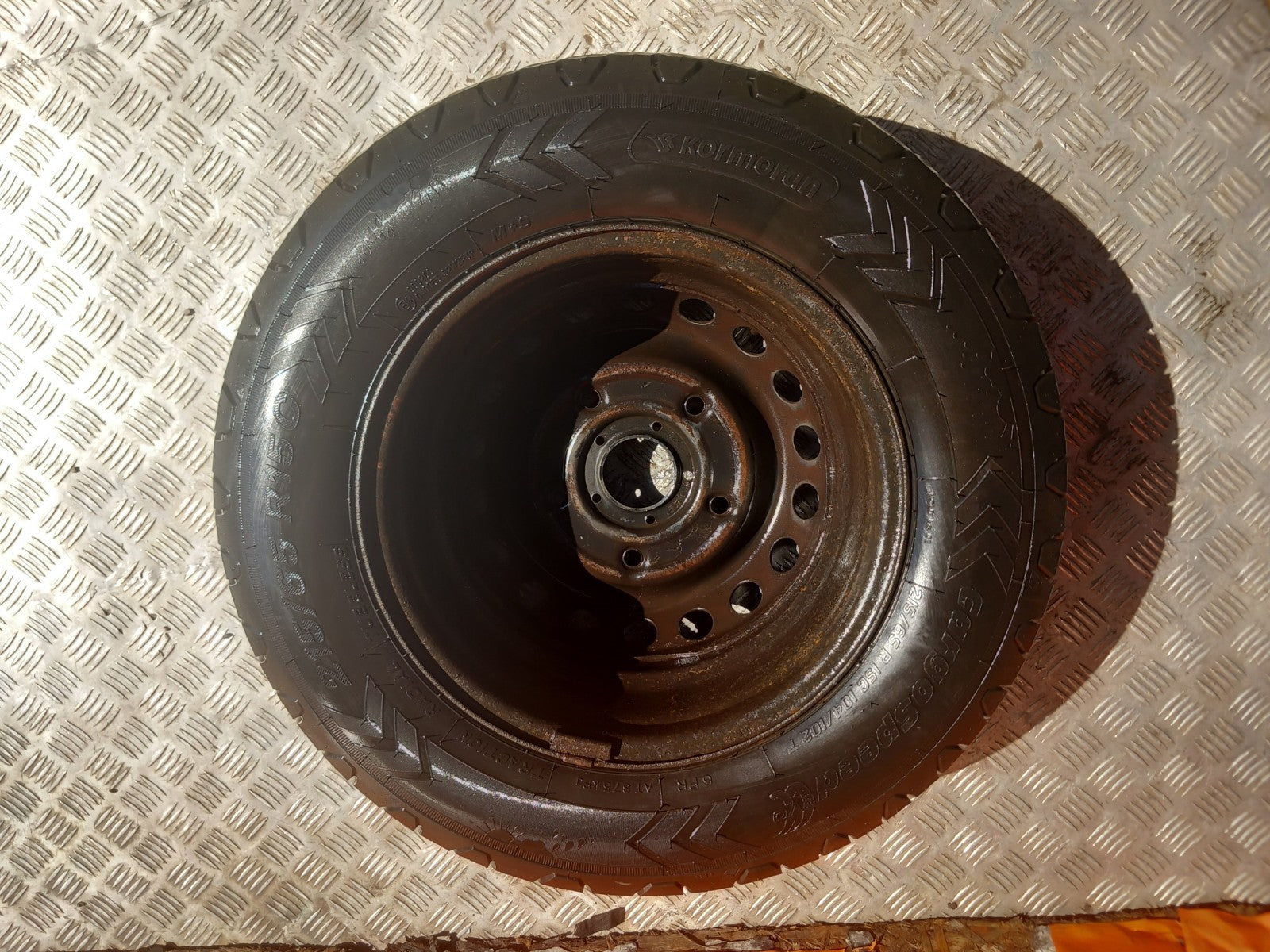 2015 Ford Tourneo Custom Steel Wheel w/ Tyre 215/65 R15 BK21-1007-AA A377 - Image 10
