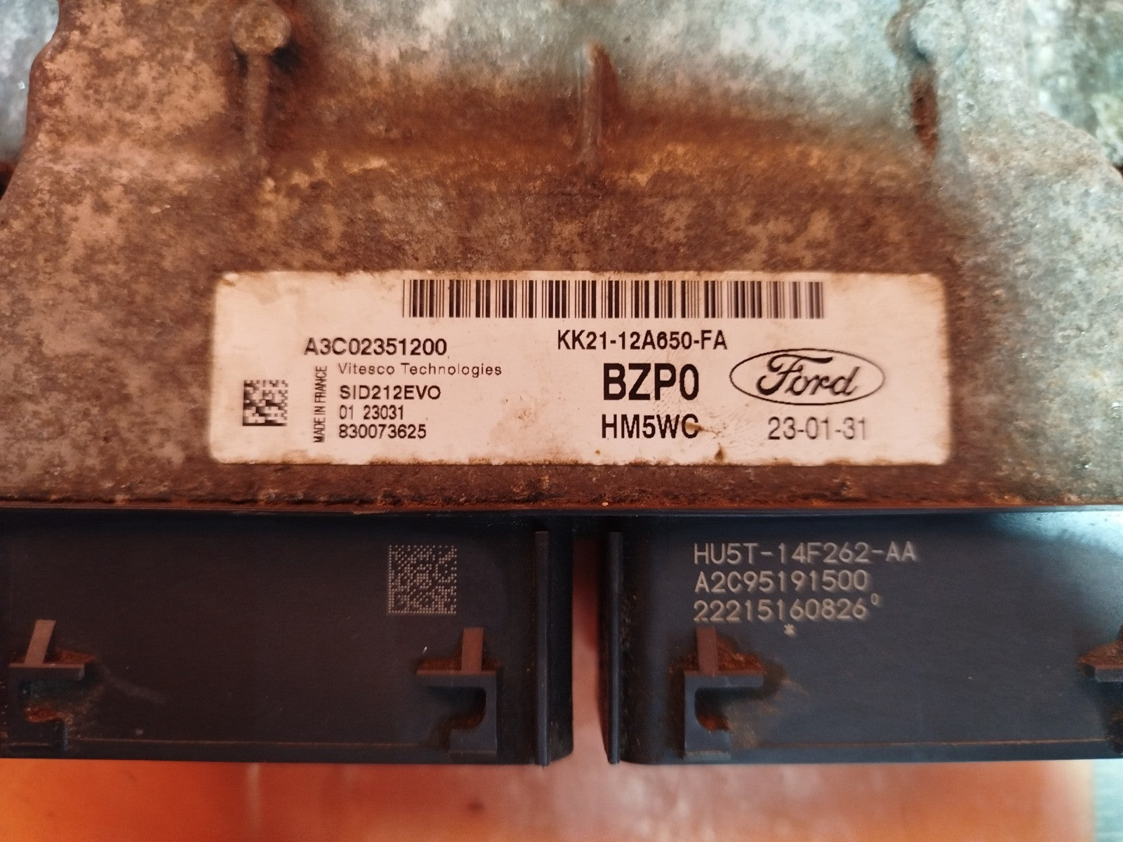 ✅2023 FORD TRANSIT CUSTOM ENGINE ECU KIT KK21-12A650-FA + WARRANTY A342 - Image 8