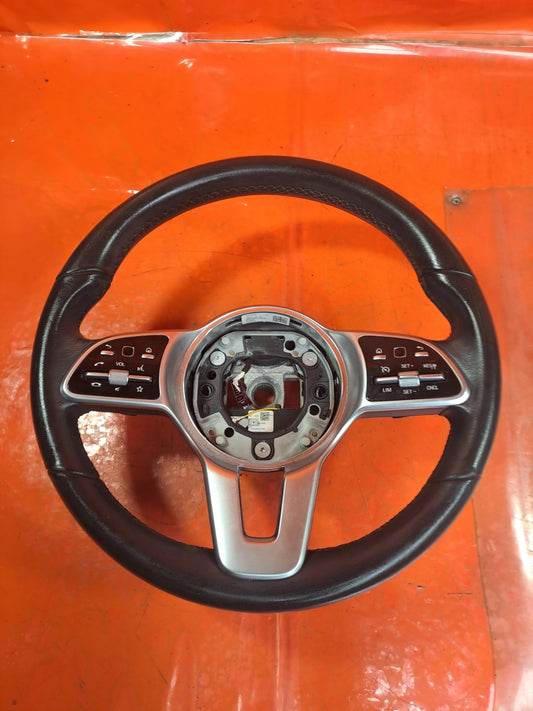 ✅MERCEDES A180D W177 1.5 DIESEL 2019 MULTIFUNCTIONAL LEATHER STEERING WHEEL A347 - Image 2