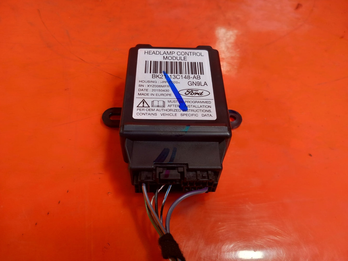2015 Ford Tourneo Custom Headlight Control Module BK21-13C148-AB Warranty A377 - Image 2