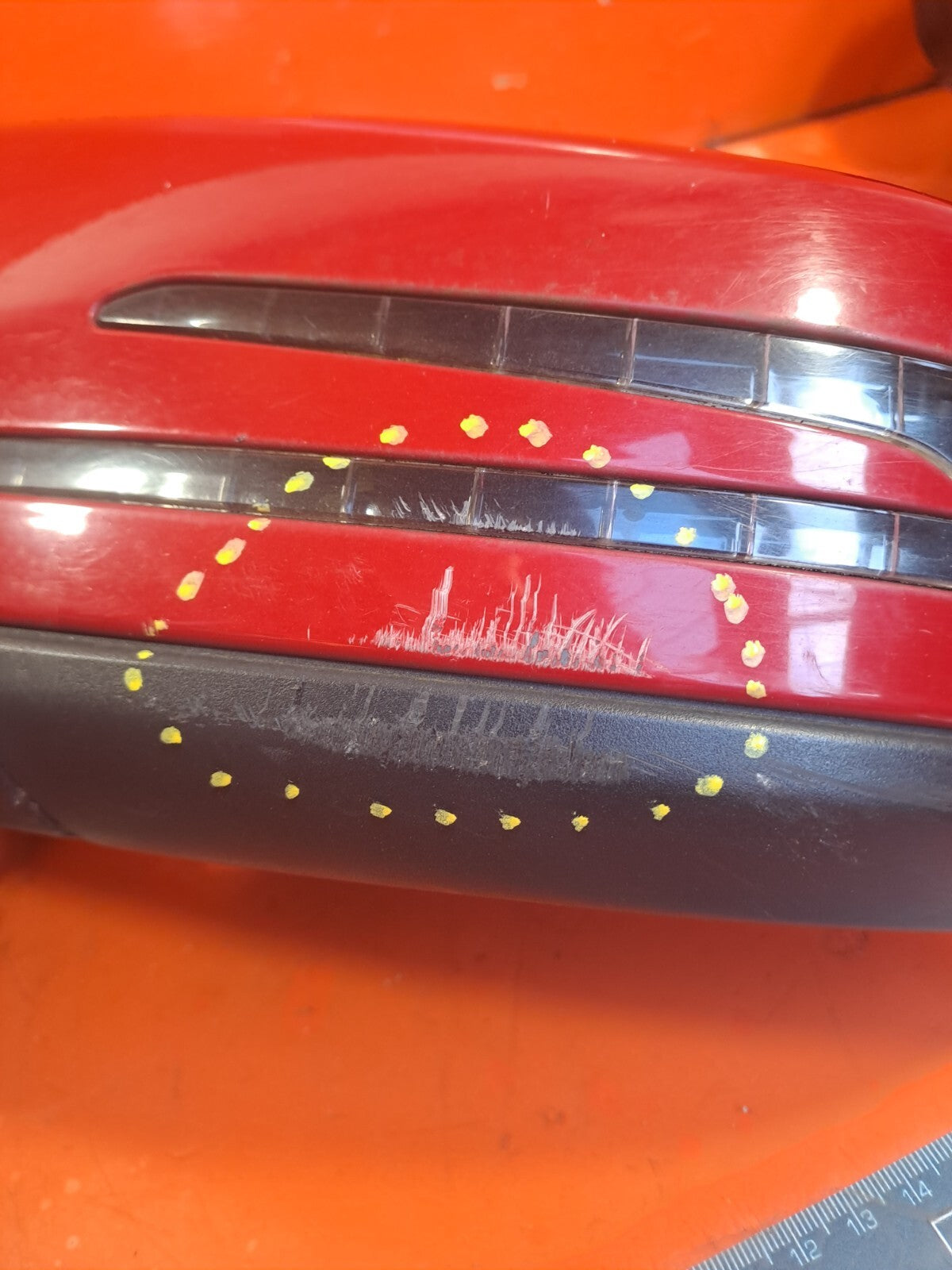 ✅MERCEDES W176 A180 AMG SPORT 1.5 DIESEL 2013 FRONT LEFT MIRROR RED Scratches - Image 9