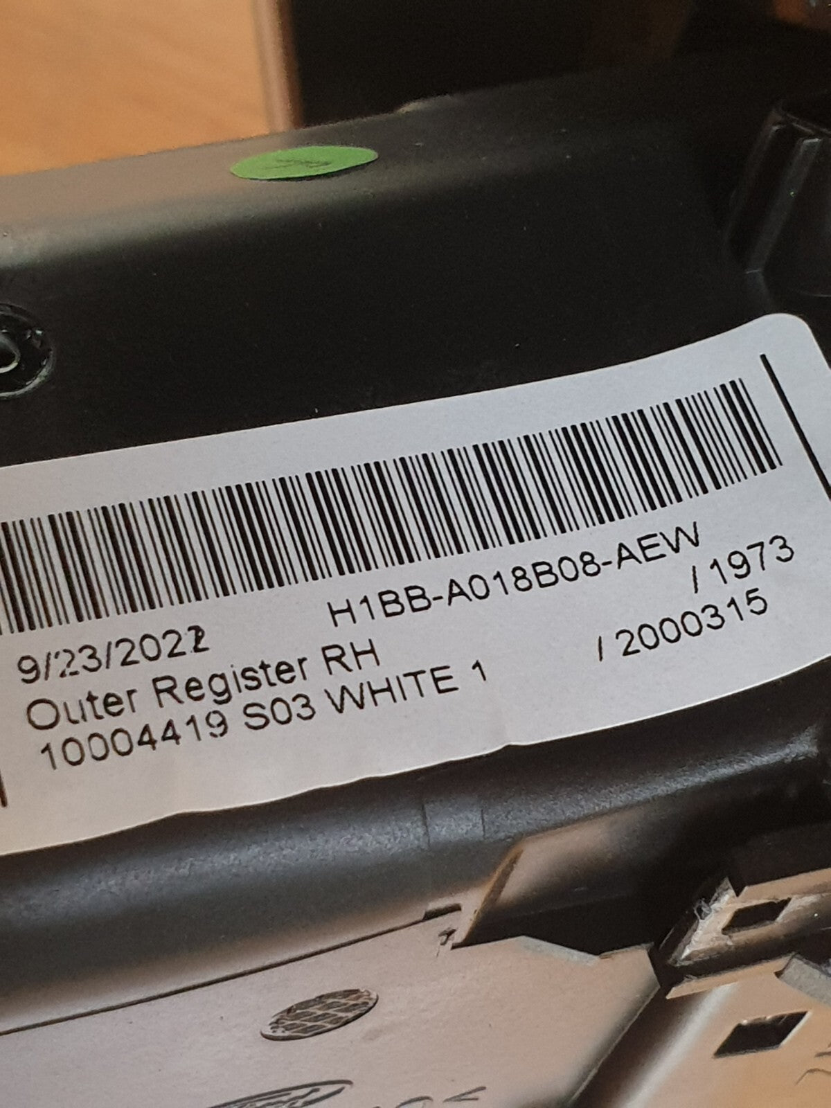 Ford Fiesta St-Line 2022 1.0 Petrol DASHBOARD TRIM H1BB-18835-DE H1BB-A018B08 - Image 7