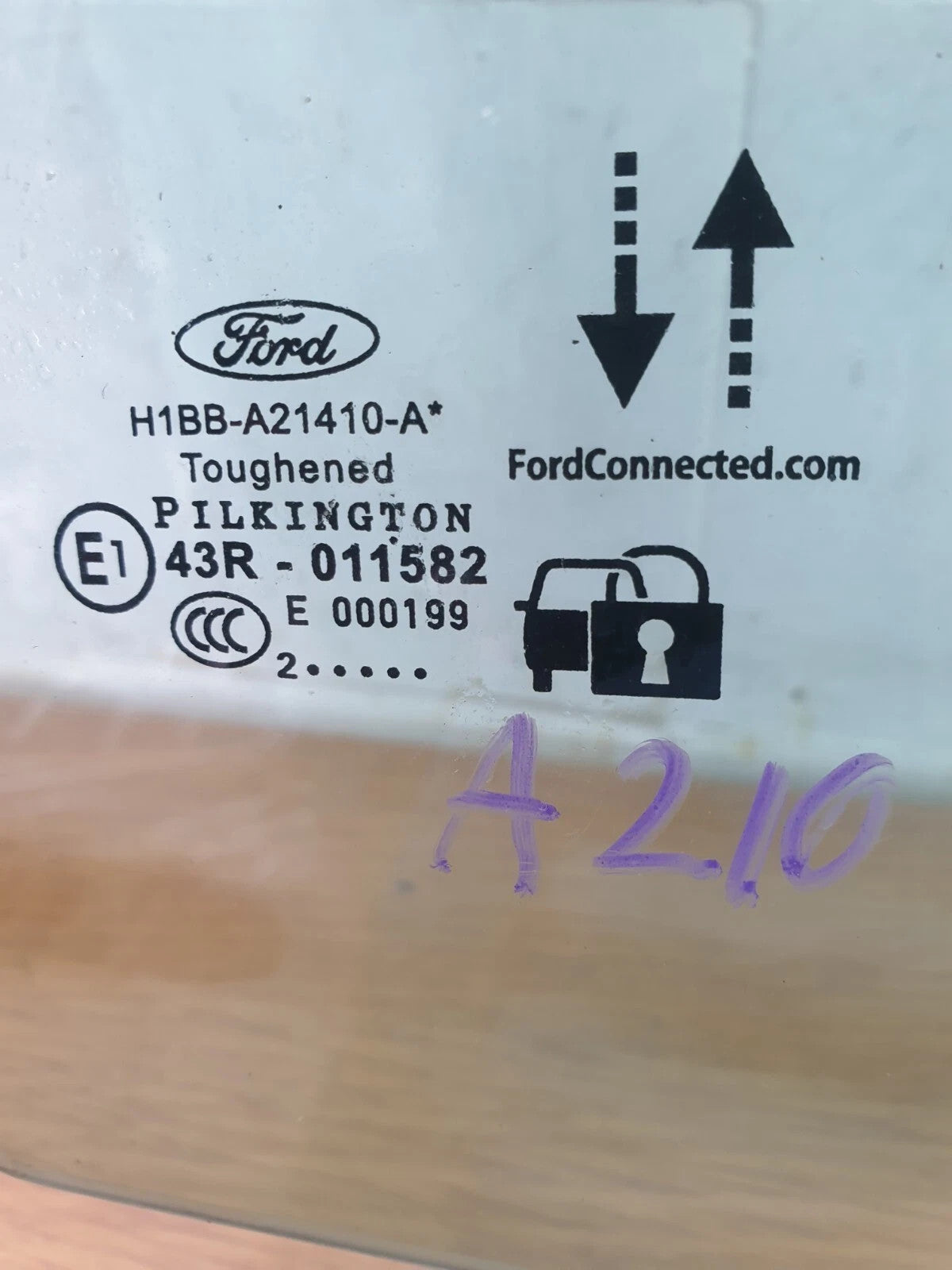 Ford Fiesta St-Line 1.0 Petrol 2022 Front Right Glass Window H1BBA21410A A210 - Image 4