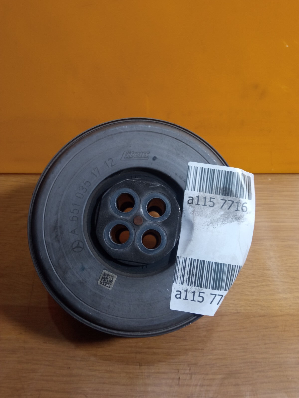 ✅MERCEDES W212 E300 2.1 DIESEL 2014 CRANKSHAFT PULLEY A6510351712 Warranty A115 - Image 1