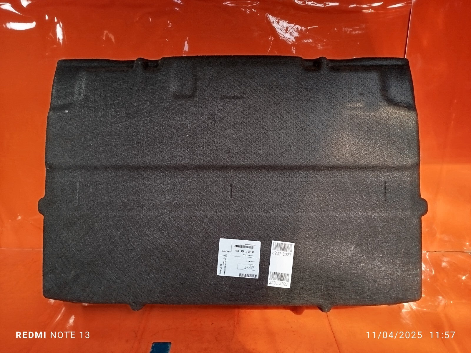 ✅BMW F45 ACTIVE TOURER 216D 1.5 DIESEL 2017 FLOOR TRUNK COMPARTMENT TRAY 7428135 - Image 4