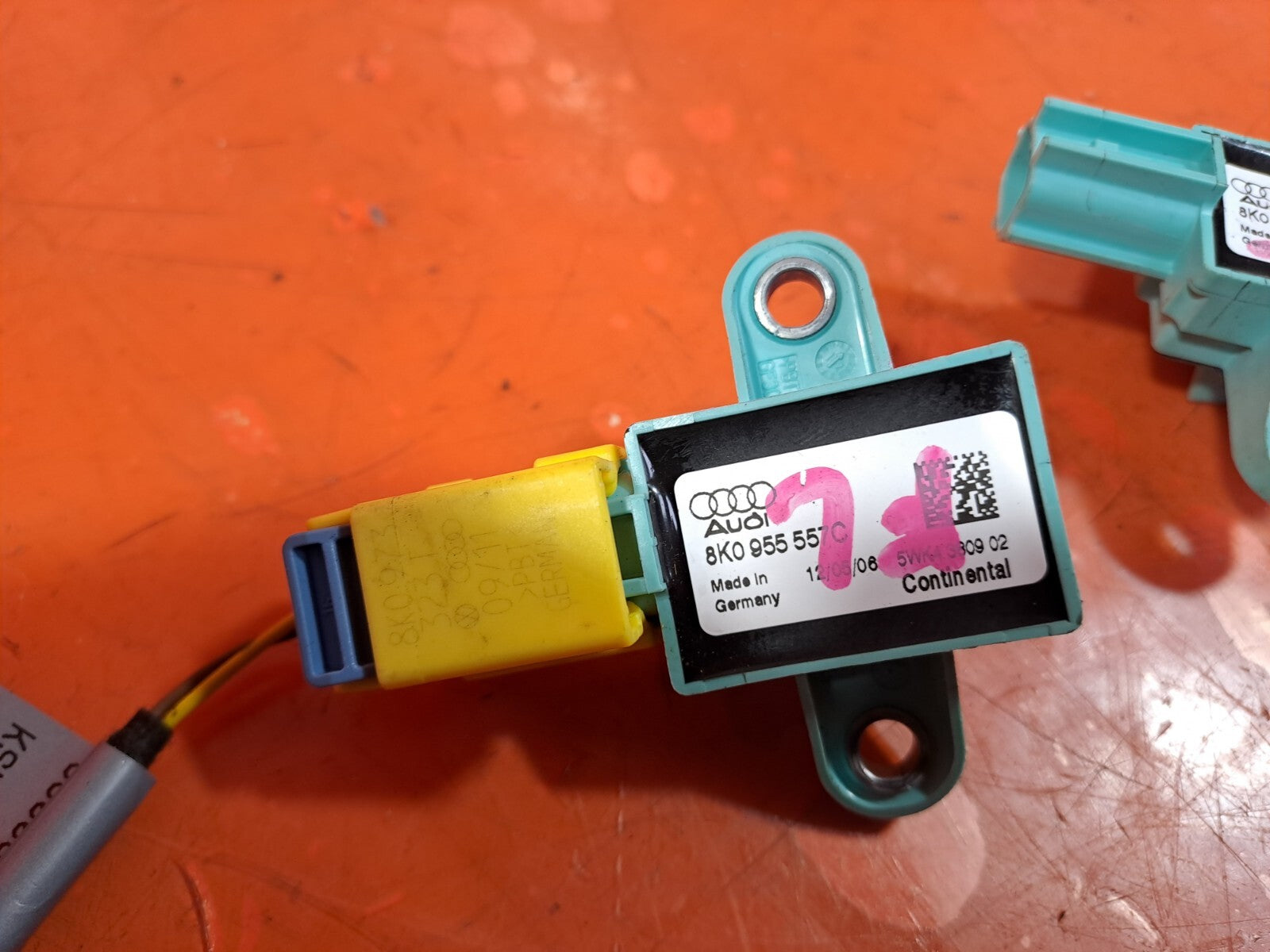 ✅2012 AUDI A5 1.8P CRASH IMPACT SENSORS x2 8K0955557C + WARRANTY A222 - Image 5