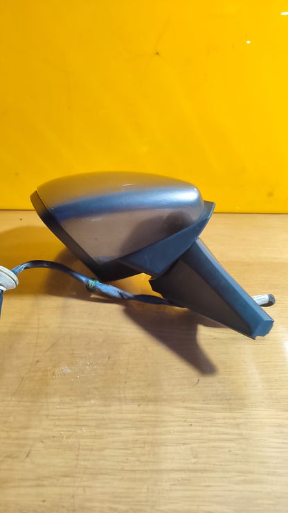 ✅2013 VW GOLF MK7 1.2P FRONT LEFT PASSENGER SIDE MIRROR GREY + WARRANTY A098 - Image 4