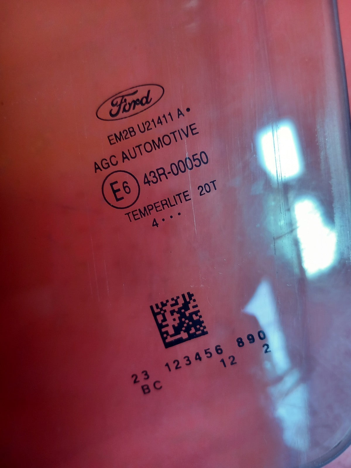 Ford Galaxy Zetec 2.0 Diesel 2019 Front Left Door Window Glass 43R-00050 A345 - Image 8