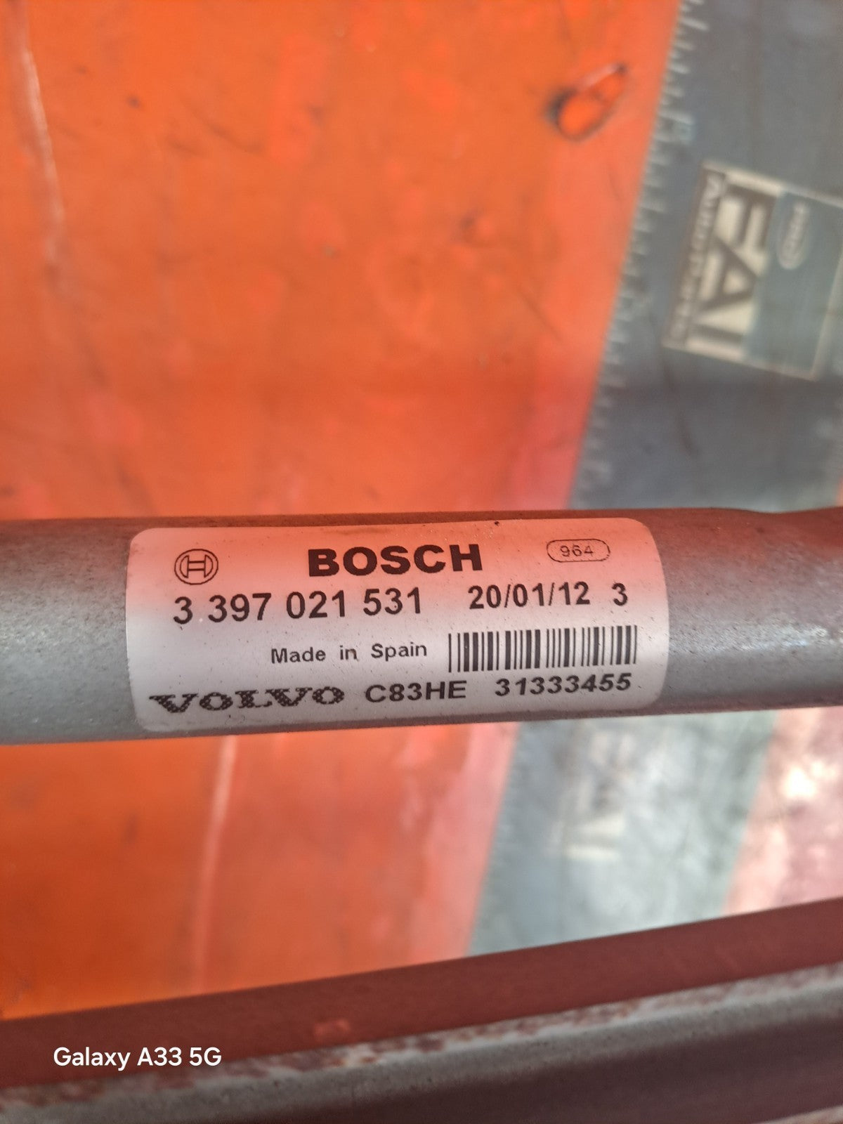 ✅VOLVO XC60 SE AWD 2.4 DIESEL 2012 FRONT WIPER LINKAGE & MOTOR 3397021531 A289 - Image 8