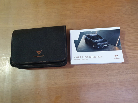 ✅2023 CUPRA FORMENTOR HANDBOOK OWNER MANUAL WALLET 5FF012720BL + WARRANTY - Image 1