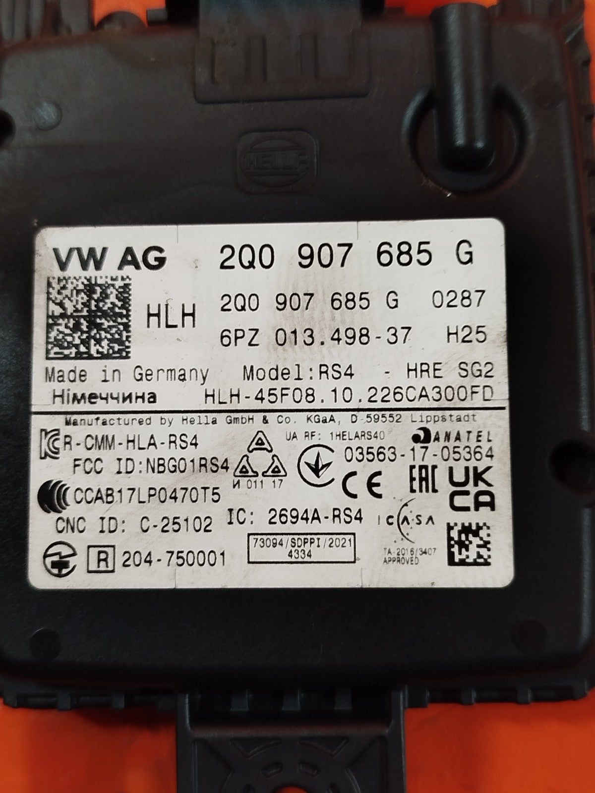 ✅CUPRA FORMENTOR 2.0 PETROL 2023 REAR LEFT RADAR SENSOR 2Q0907685G A336 - Image 3