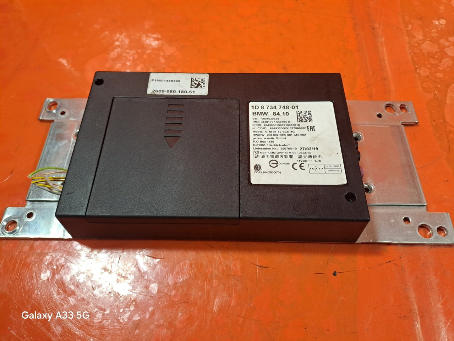 ✅BMW F23 218D 2.0 DIESEL 2019 TELEMATICS CONTROL MODULE ECU 8734748 Warranty - Image 4